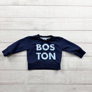 Joy Street Baby Sweatshirt Boston Graphic Pullover Crewneck 6-12 Months